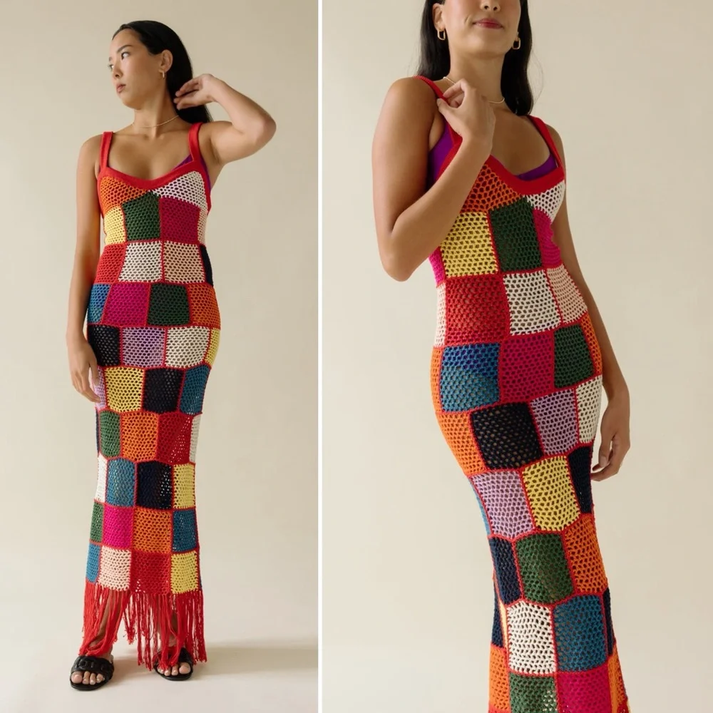 Carolina K Vera Hand Crochet Dress Size XS - Picture 15 of 15